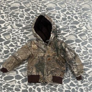 Toddler Carhartt Woodland Camo Jacket 4t